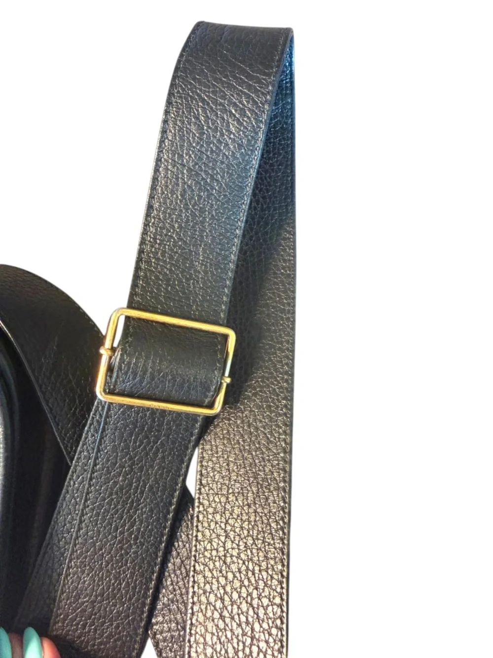 Gucci black pebbled